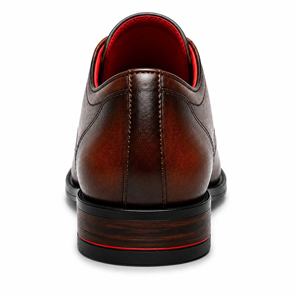 Mokasyny męskie Penny Slip-On — skóra wegańska, podeszwa kauczukowa — Masdola, ujęcie 4